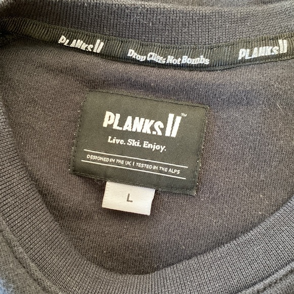 Planks Drop Cliffs Not Bombs Sweater - Picture 4 of 5